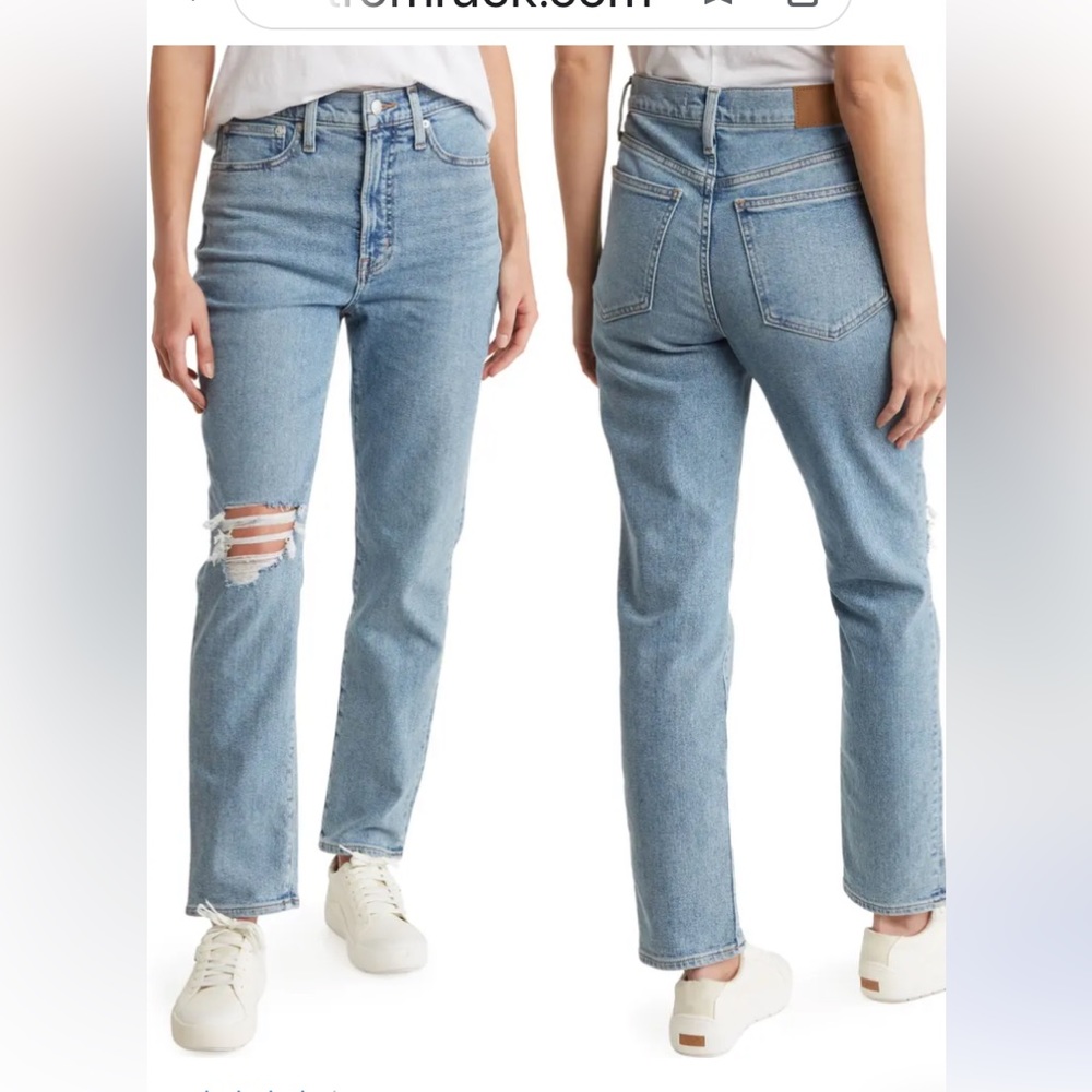 Madewell Perfect Vintage Tipped High Waist Jeans, NWT, size 23T